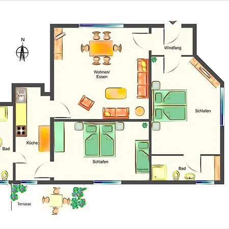 Apartment Schulstr. 2, Ahlbeck Whg Am Park *