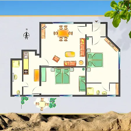 Schulstr. 2, Ahlbeck Whg Am Park 公寓 *